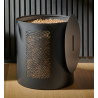 Pellet Storage Dune Black Frosted Nineteen Design