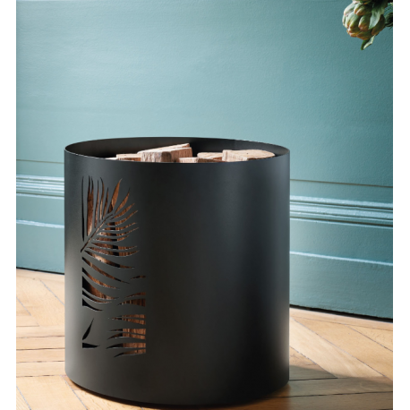 Bornéu Preto Frosted Log Storage Dezenove Design