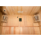 Sauna a vapor Zen 3 lugares Pacote completo 4.5kW Black Wall France Sauna