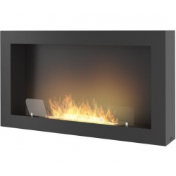 Infire Murall 1000 Caminetto a bioetanolo con vetro 2 kW Nero