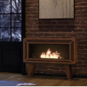 Infire Industrial Bioethanol Fireplace with 2 kW Corten Bracket