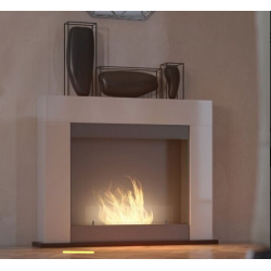 SIMPLEfire Portal2 Bioethanol-Kamin weiß mit 1 Fenster