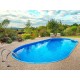Azuro Ibiza Oval Pool 350x700 H135 mit Sandfilter