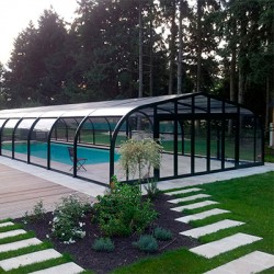 Mid-height pool enclosure Abrisol Tabarca Fixed veranda 10.8x550m