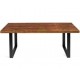 Annette Premium Houten Eettafel 1.95x0.96m Walnoot Kleur