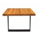 Table salle à manger en bois Annette Premium 1.95x0.96m couleur Chêne