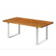 Table salle à manger en bois Sophie Premium 1.6x0.96m couleur Chêne