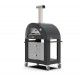 Base Alfa Cart para Horno de Pizza Moderno 3 Con Ruedas Negro