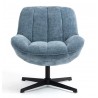 Ena Fabric Armchair Blue Swivel VeryForma
