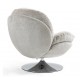 VeryForma Taupe Velvet Top Swivel Chair