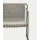 Cadeira Arvin Swirl em tecido chenille bege e pernas de madeira de carvalho VeryForma