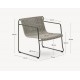 Fauteuil de jardin Rina en acier vert et corde verte VeryForma
