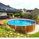 Piscina Azuro Redondo Imitación piedra 460x120