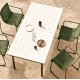 Arvin Swirl Chair in Beige Chenille Fabric and VeryForma Oak Wood Legs