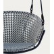 Aliga Sedia Sospesa in Alluminio e Rattan Blu VeryForma
