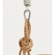 Fauteuil suspendu Kate en rotin naturel et acier VeryForma