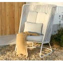 Saco Outdoor-Sessel aus Seil und grauem Stahl VeryForma