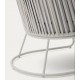 Saco Outdoor-Sessel aus Seil und grauem Stahl VeryForma