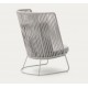 Saco Outdoor-Sessel aus Seil und grauem Stahl VeryForma