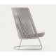Saco Outdoor-Sessel aus Seil und grauem Stahl VeryForma