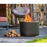 Brasero Volcano Extra Grande Negro RedFire