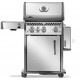 Napoleon Rogue® PRO 425 BB SIZZLE ZONE™ gas barbecue and 4 burners, one of which is lateral