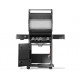 Napoleon Rogue® PRO 425 barbecue a gas nero BB SIZZLE ZONE™ e 4 fuochi di cui uno laterale