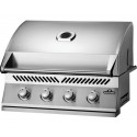 Barbacoa de gas empotrada Napoleon 500 Bi Series 32 con 4 quemadores de acero inoxidable