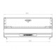 Le Marquier Original Edelstahl Einbaugrill 52x35
