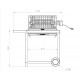 Le Marquier Mendy Black Steel Barbecue with Cart and Rotisserie