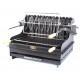 Le Marquier Mendy Black Steel Barbecue with Cart and Rotisserie
