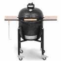 Barbecue Kamado Monolith Basic noir avec Chariot