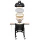 Barbecue Kamado Monolith Basic noir avec Chariot
