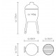 Kamado Monolith Avant Garde Classic Cart Grill