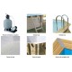 Piscine Bois Ubbink Azura 300x430 H126cm Liner bleu