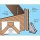 Pool Holz Ubbink Azura 300x430 H126cm Blau Liner