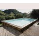 Piscine Bois Ubbink Azura 300x430 H126cm Liner beige