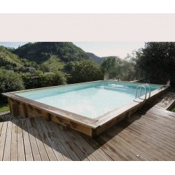 Ubbink Azura Piscina in Legno 300x430 H126cm Fodera Beige Ubbink Azura Piscina in Legno 300x430 H126cm Fodera Beige