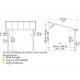 Pergola addossata Olympia 3x4,25m in alluminio bianco e Canopia in policarbonato