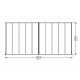 Pergola addossata Olympia 3x4,25m in alluminio bianco e Canopia in policarbonato