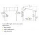 Pergola addossata Olympia 3x4,25m in alluminio bianco e Canopia in policarbonato