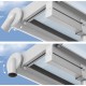 Olympia 3x4,25 m Wandpergola aus Weißaluminium und Canopia Polycarbonat