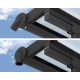 Olympia 3x4.25m white aluminium and Canopia polycarbonate wall-mounted pergola