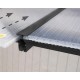 Pergola addossata Olympia 3x4,25m in alluminio bianco e Canopia in policarbonato