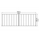 Olympia 3x8,60m wandpergola met grijs aluminium en Canopia polycarbonaat