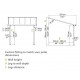 Pérgola de pared Olympia 3x9,15m de aluminio gris y policarbonato Canopia