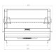 Le Marquier Montory Built-In Grill Barbecue 61x40