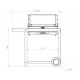 Le Marquier Montory Built-In Grill Barbecue 61x40
