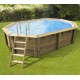 Piscine Bois Ubbink Caraibes 485x335 H120 Liner bleu