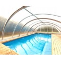 Abri de Piscine haut Télescopique 6.5x10.6x2.10m Trend Standart Abrilios